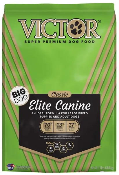 15Lb Victor Elite Canine - Food